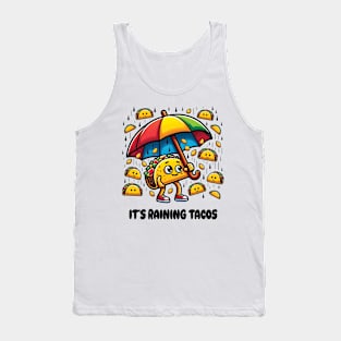 Its Raining Tacos Funny Cinco De Mayo Mexican Tacos Tuesday Bright Boy Girl Men Women Gift Tank Top